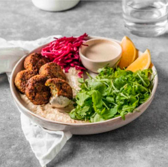 Faff-free air fryer falafel