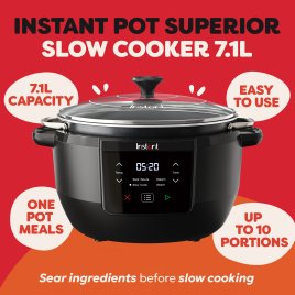 Instant Pot Superior Slow Cooker 7.1L