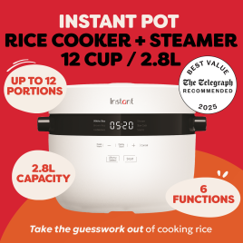 Instant Pot Rice Cooker + Steamer 12 Cup / 2.8L
